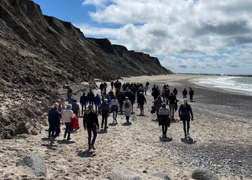 Vandring På Stranden Bred